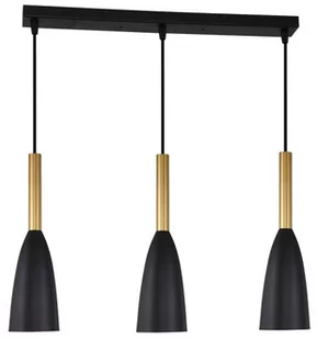 Light Prestige Solin 3 wisząca linia czarno/złota LP-181/3L BK/GD - Lampy sufitowe - miniaturka - grafika 1