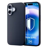 Etui i futerały do telefonów - Etui 3MK Hardy Silicone MagCase do Apple iPhone 16 Plus Grafitowy - miniaturka - grafika 1