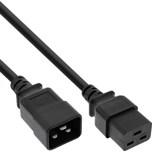 InLine 16641K kabel zasilające Czarny 0,75 m C20 panel C19 panel 16641K - Kable komputerowe i do monitorów - miniaturka - grafika 1