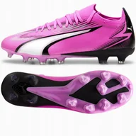 Piłka nożna - Buty Puma Ultra Match FG/MG 107754-01 różowy 46 1/2 - miniaturka - grafika 1