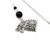 Zakładki do książek - WINTER IS COMING - zakładka z wilkorem - miniaturka - grafika 1