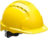 Akcesoria BHP - Kask ochronny EVO3 z blokadą skrętną, EN 397, żółty - miniaturka - grafika 1