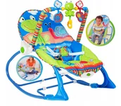 Leżaczki i huśtawki - Leżaczek Bujaczek Melodie Wibracje do 18 kg ŻABKA - miniaturka - grafika 1