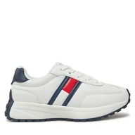 Buty dla chłopców - Sneakersy Tommy Hilfiger T3X9-33877-1695X336 M Biały - miniaturka - grafika 1