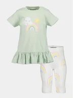 Legginsy - Blue Seven Komplet t-shirt i legginsy 914525 X Zielony Regular Fit - miniaturka - grafika 1