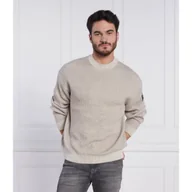 Swetry męskie - CALVIN KLEIN JEANS Sweter BADGE PLATED | Regular Fit - miniaturka - grafika 1