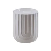 Świeczniki - Kominek ceramiczny 9 x 10,5 cm biały - miniaturka - grafika 1