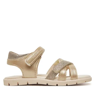 Sandały Tommy Hilfiger T1A2-33771-1381 S Złoty - Buty dla dziewczynek - miniaturka - grafika 1
