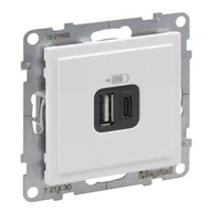 Gniazdka elektryczne - Legrand Gniazdo USB typ A + C - 5 V - 3 A, BIAŁY SUNO - miniaturka - grafika 1