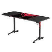 Biurka gamingowe - Biurko młodzieżowe gamingowe czarne 160 cm Diablo Chairs X-Mate - miniaturka - grafika 1