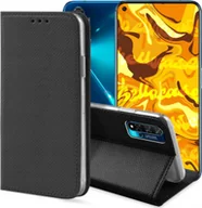 Etui i futerały do telefonów - Hello Case ETUI Z KLAPKĄ DO HUAWEI NOVA 5T / HONOR 20 CZARNE ZAMYKANE MAGNETYCZNE FLIP - miniaturka - grafika 1