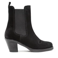 Botki damskie - Botki Simple SL-36-02-000064 Czarny - miniaturka - grafika 1