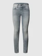 Spodnie damskie - Jeansy o kroju Skinny Fit z dodatkiem streczu - miniaturka - grafika 1