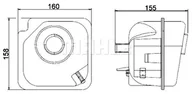 Układ chłodzenia - akcesoria - Zbiorniczek wyrównawczy, płyn chłodzący Mahle CRT 28 000S - miniaturka - grafika 1