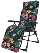 Leżaki ogrodowe - Fotel ogrodowy MALAGA PLUS G029-07PB H KWIATY - miniaturka - grafika 1