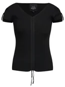 Bluzki damskie - Bluzka damska Pepe Jeans  Sonia w prążki-S - miniaturka - grafika 1