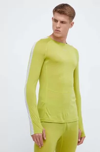 Icebreaker longsleeve funkcyjny 125 ZoneKnit kolor zielony - Bielizna sportowa męska - miniaturka - grafika 1