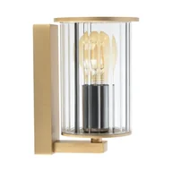 Lampy ogrodowe - Kinkiet ogrodowy NORFOLK E27 IP44 - złoty - miniaturka - grafika 1