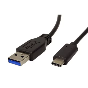 USB kabel (3.1), USB A M - 2m, okrągły, czarny, plastic bag - Kable komputerowe i do monitorów - miniaturka - grafika 1
