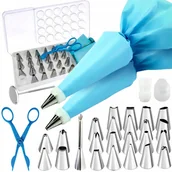 Pozostałe akcesoria kuchenne - 2x RĘKAW CUKIERNICZY DEKORATOR TORTÓW ZESTAW 31eL BAKE7 - miniaturka - grafika 1