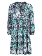 Sukienki - Sublevel Sukienka w kolorze granatowo-turkusowym - miniaturka - grafika 1