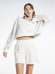Reebok Bluza Reebok Classics Varsity Sweatshirt HT7843 Biały - Bluzy damskie - miniaturka - grafika 1