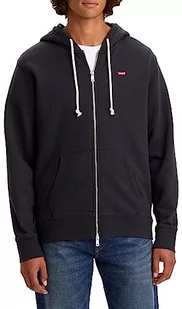 Levi's Mężczyźni New Original Zip Up Sweatshirt, Caviar, M - Moda i Uroda OUTLET - miniaturka - grafika 1