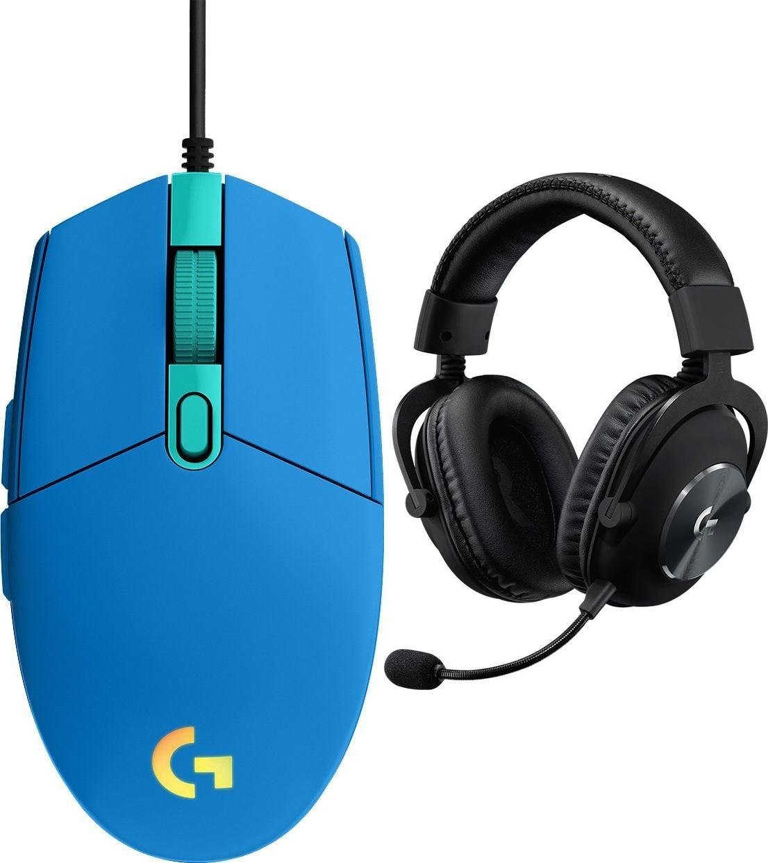 Logitech G203 Lightsync 910-005798 + G Pro X Czarne 981-000818