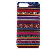 Etui i futerały do telefonów - Materiałowe etui na telefon komórkowy Apple iPhone 7 Plus Cover Bumper Shell Brown - miniaturka - grafika 1