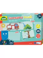 Zabawki kreatywne - LENA Zestaw "Panorama XL" do tworzenia mozaiki - 3+ - miniaturka - grafika 1