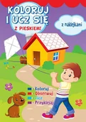 Książki edukacyjne - Koloruj i ucz się z pieskiem! - miniaturka - grafika 1
