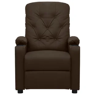 Lumarko Fotel podnoszony, rozkładany, brązowy, sztuczna skóra! - Fotele - miniaturka - grafika 4