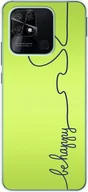 Etui i futerały do telefonów - Pokrowiec König Design kompatybilny z plastikowym, miękkim etui na telefon Xiaomi Redmi 10C - Etui na telefon Be Happy Green - miniaturka - grafika 1