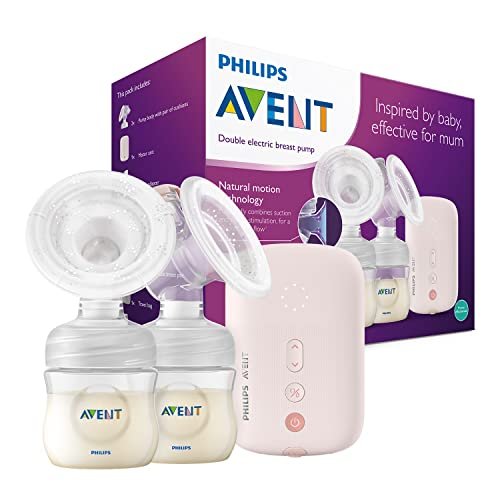 Philips Avent podwójna elektryczna pompka piersiowa lub szybsza i spersonalizowana ekspresja do mleka, zastosowanie przewodowe, 8 + 16 poziomów ustawień, SCF397/11