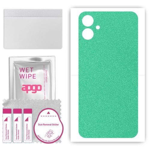 folia naklejka skórka strukturalna na TYŁ do Samsung Galaxy A05 - Seledynowy Pastel Matowy - apgo SKINS