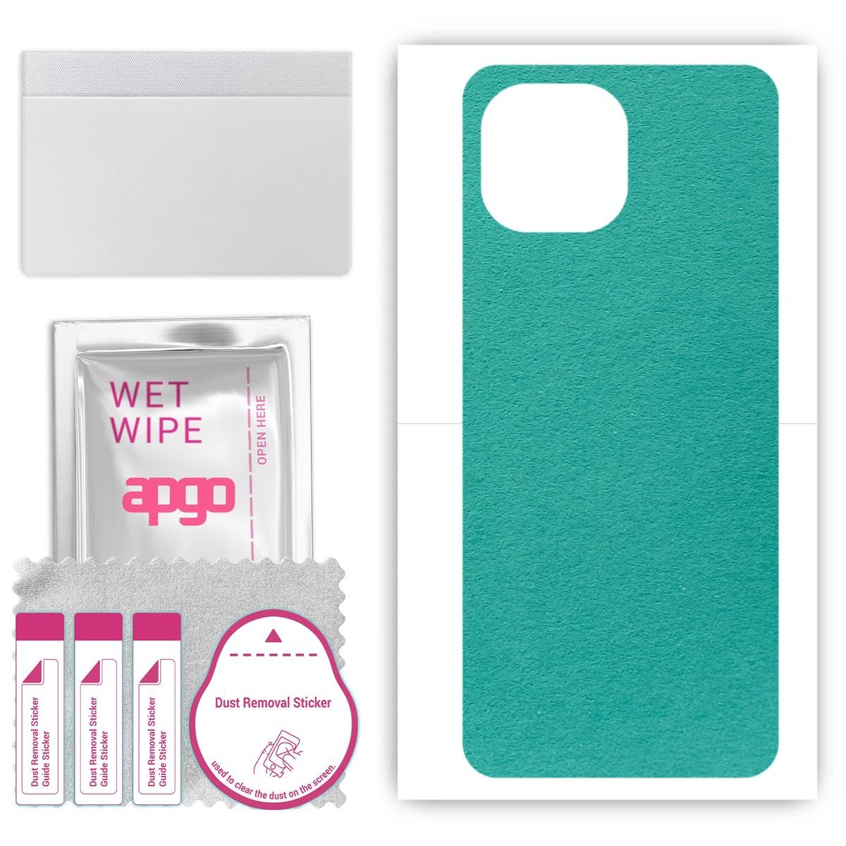 Folia naklejka skórka strukturalna na TYŁ Zamsz do Xiaomi Mi 11 Youth Edition - Zamsz Miętowy - apgo SKINS