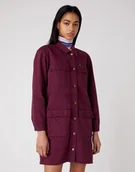 Sukienki - WRANGLER UTILITY DENIM DRESS DAMSKA SUKIENKA MATERIAŁOWA WILD BERRY W29YML14K 112128600 - Wrangler - miniaturka - grafika 1
