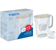 Dzbanki filtrujące - Brita Style Essential 2,4l 3 wkłady Piaskowy - miniaturka - grafika 1