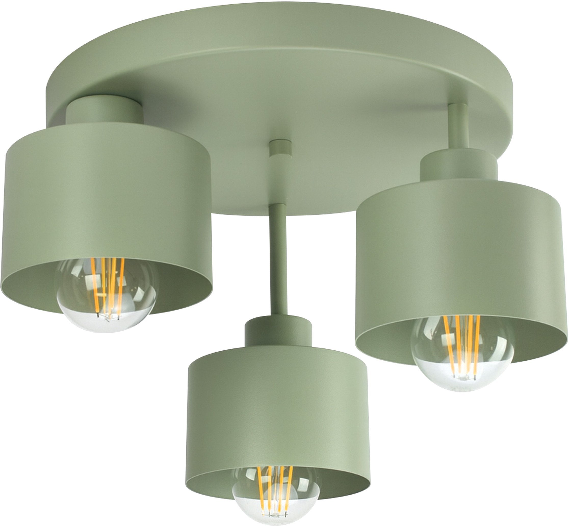 Lampa wisząca Orno RAMOS lampa wisząca, moc max. 3x 18 W, E27, oliwkowa