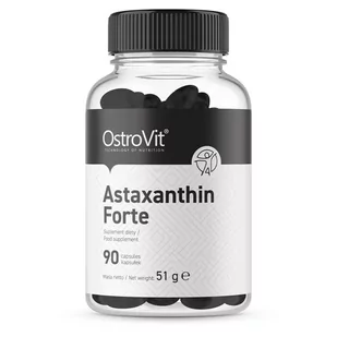 OstroVit OstroVit Astaxanthin Forte - 90 kapsułek - Włosy, skóra, paznokcie - miniaturka - grafika 1
