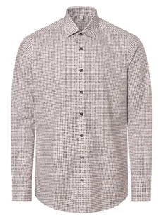 Olymp Level Five Koszula męska Mężczyźni Slim Fit Bawełna biały|wielokolorowy wzorzysty, 38 - Koszule męskie - miniaturka - grafika 1