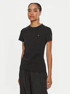 Koszulki i topy damskie - Calvin Klein T-Shirt Emb Graphic K20K208061 Czarny Slim Fit - miniaturka - grafika 1