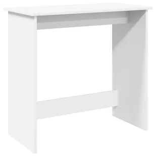 vidaXL Biurko, białe, 80x40x75 cm, materiał drewnopochodny - Biurka - miniaturka - grafika 1