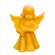 Świece - Świeca z wosku pszczelego anioł z księgą - miniaturka - grafika 1