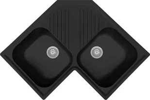 Zlew PLADOS ATLANTIC CZARNY MAT (black mat 70) (FTA832070) - Zlewozmywaki - miniaturka - grafika 1