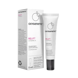 Oxygenetic Relift Vitamin A, wygładzające serum pod oczy, 15 ml - Kosmetyki pod oczy - miniaturka - grafika 1