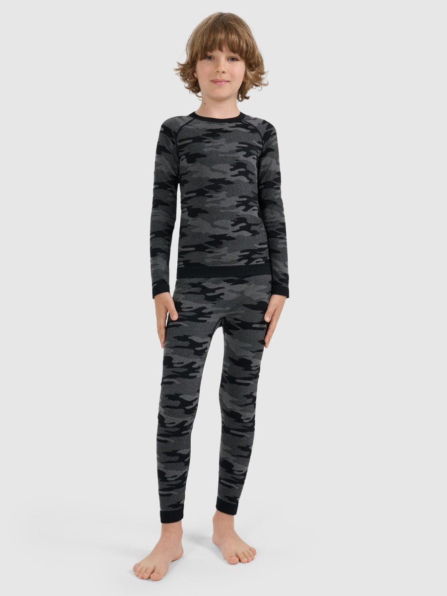 Bielizna termoaktywna bezszwowa komplet chłopięca 4F 4FJRAW25USEAM266-90A Wielokolorowy 152/158