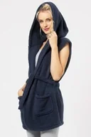 Kamizelki damskie - Kamizelka damska krótka z miękkiego polaru typu baranek LHW 152 Key - miniaturka - grafika 1