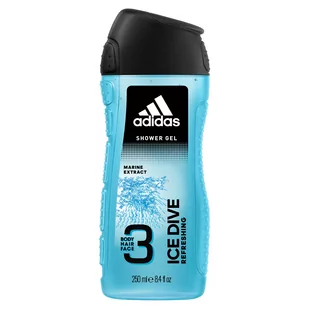 Adidas Ice Dive Marine 3 Żel pod prysznic 250 ml - Płyny do higieny intymnej - miniaturka - grafika 2