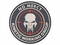 Odzież taktyczna i umundurowanie - Naszywka 3D No Mercy Kinetic Working Group - Black (GFT-30-004686) G GFT-30-004686 - miniaturka - grafika 1